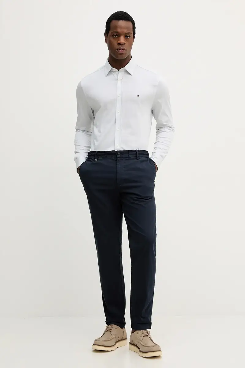 camicia in cotone uomo colore blu MW0MW39479 miniatura 2