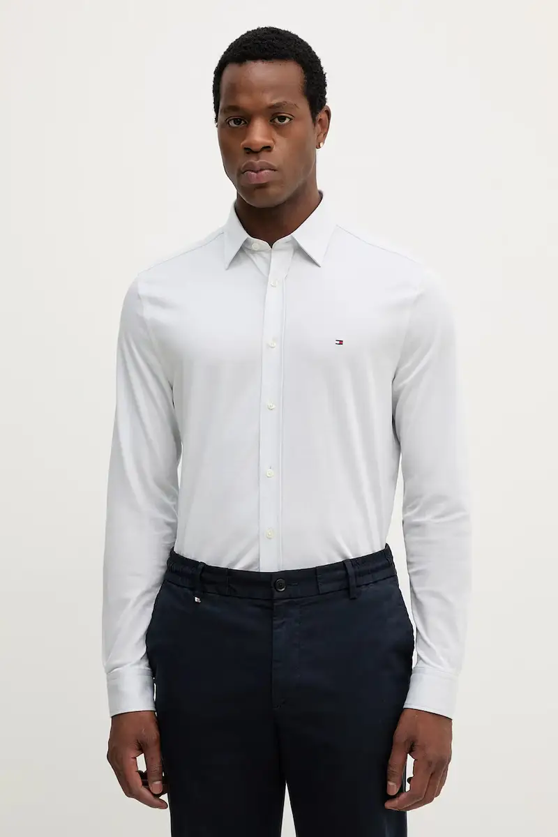 camicia in cotone uomo colore blu MW0MW39479