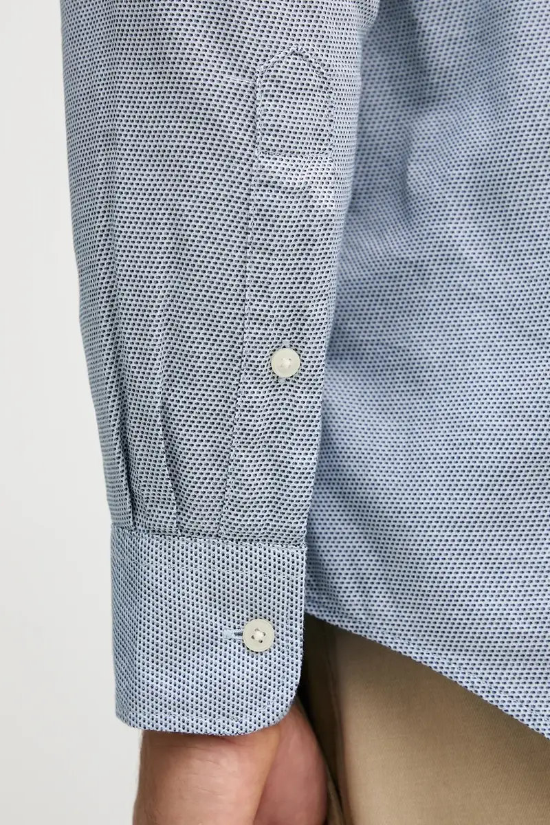 camicia in cotone uomo colore blu MW0MW40461 Blu navy miniatura 5