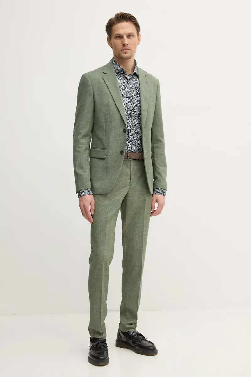 camicia in cotone uomo colore blu navy MW0MW38999 miniatura 3