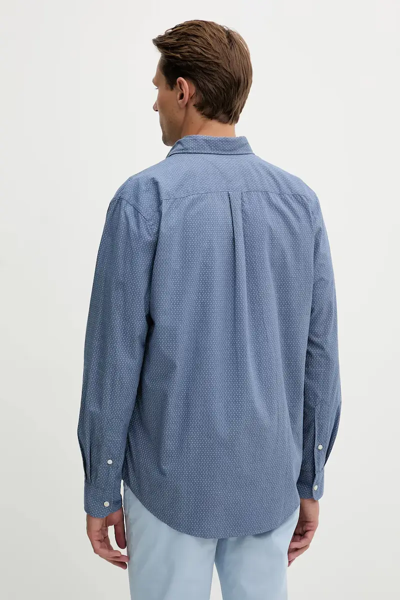 camicia in cotone uomo colore blu navy MW0MW39438 miniatura 3