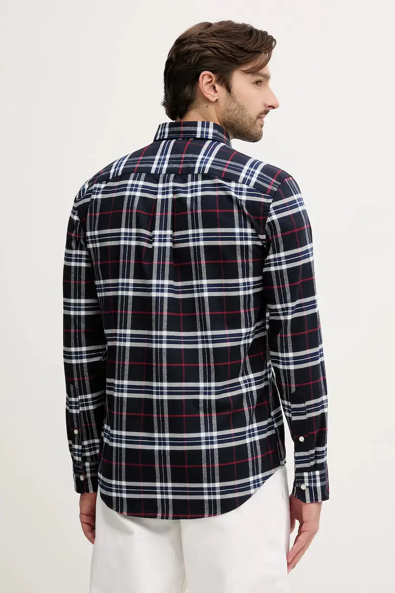 camicia in cotone uomo colore blu navy MW0MW40894 miniatura 3