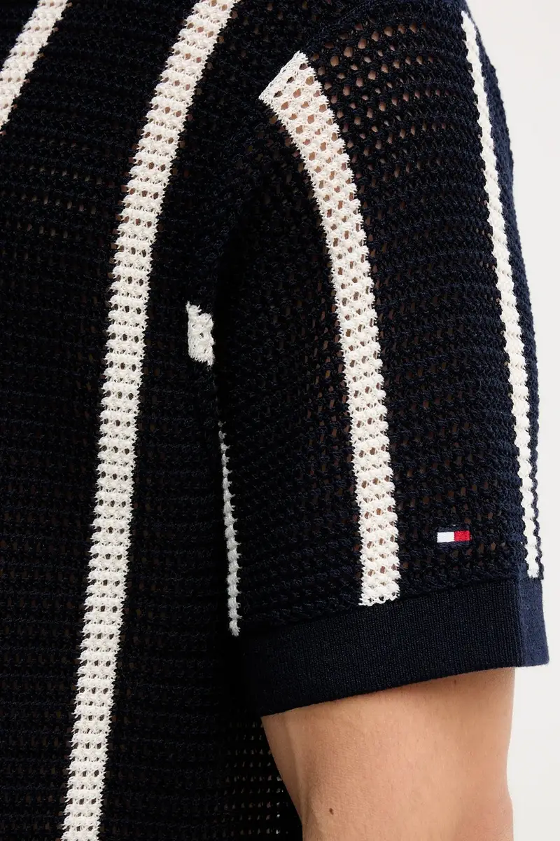 camicia in cotone uomo colore blu navy MW0MW41225 miniatura 5