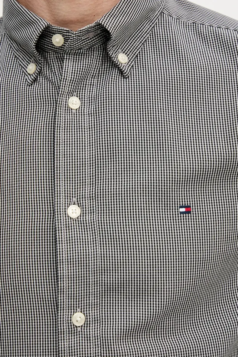 camicia in cotone uomo colore grigio MW0MW40457 miniatura 5