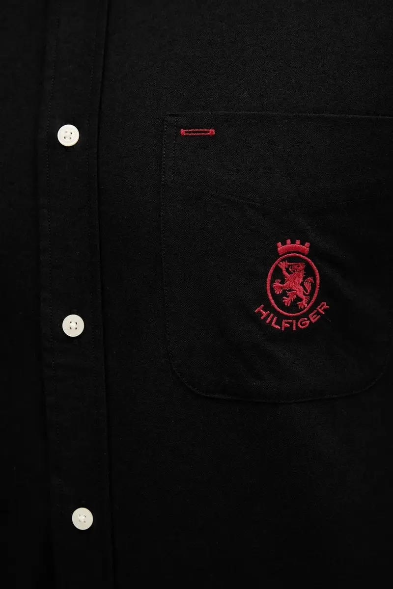 camicia in cotone uomo colore nero MW0MW40890 miniatura 5