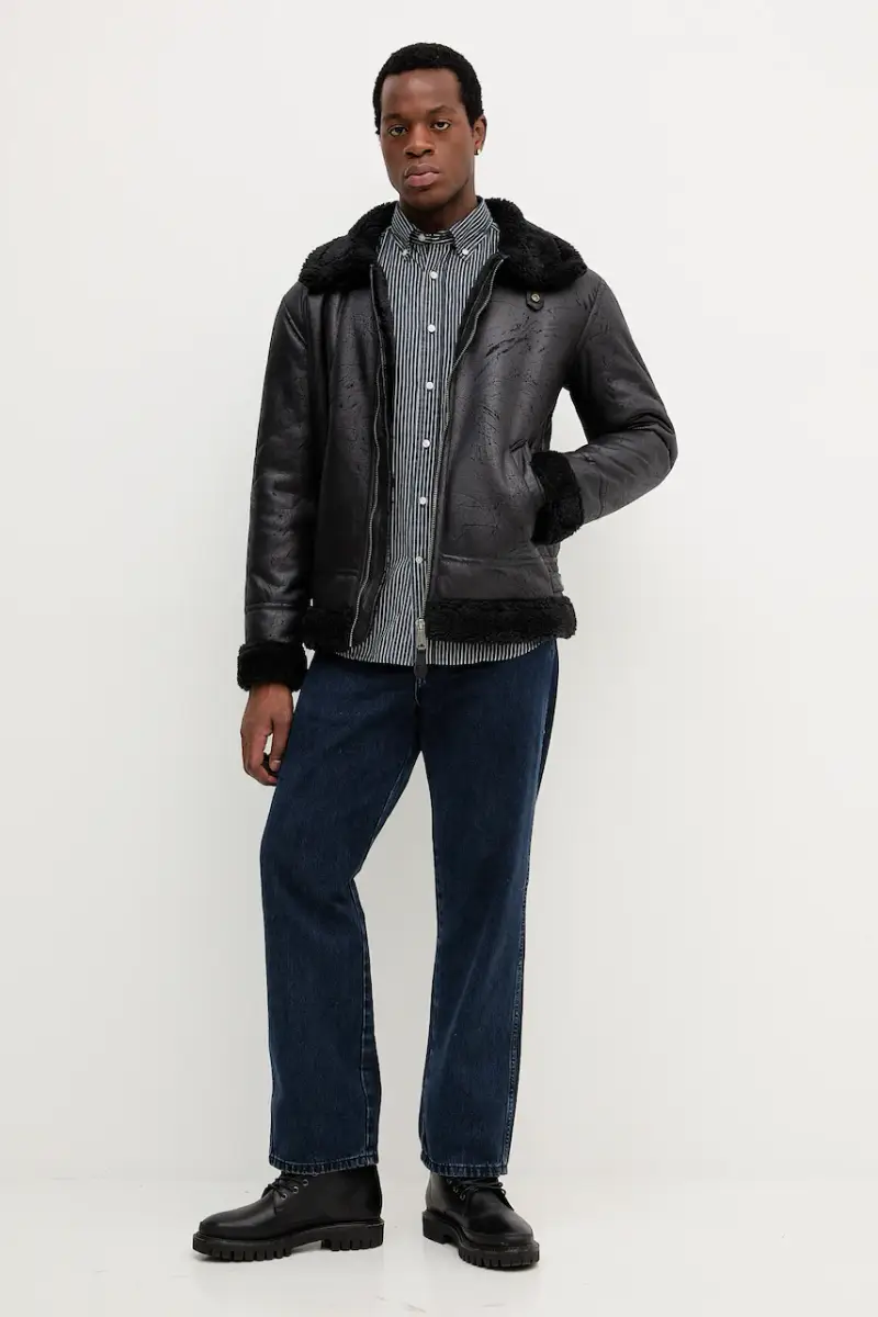 camicia in cotone uomo colore nero MW0MW41399 Grigio miniatura 2