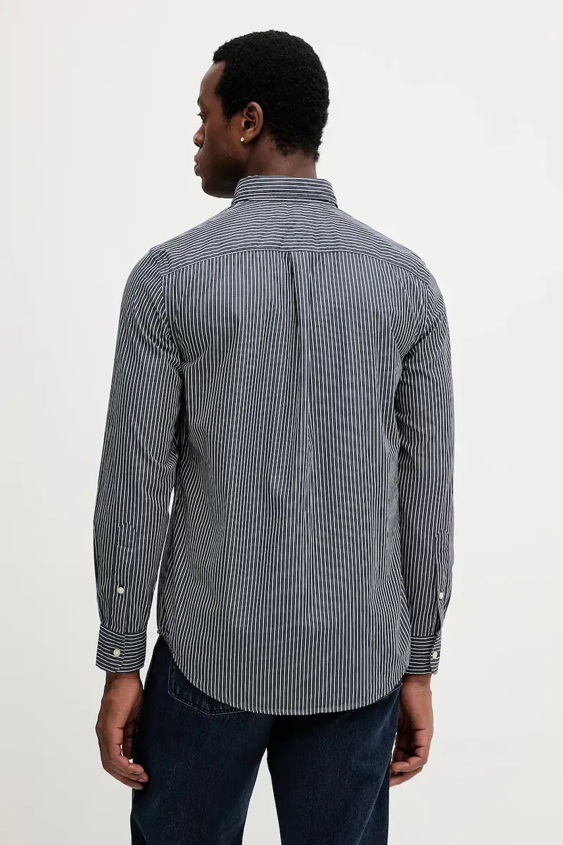 camicia in cotone uomo colore nero MW0MW41399 Grigio miniatura 3