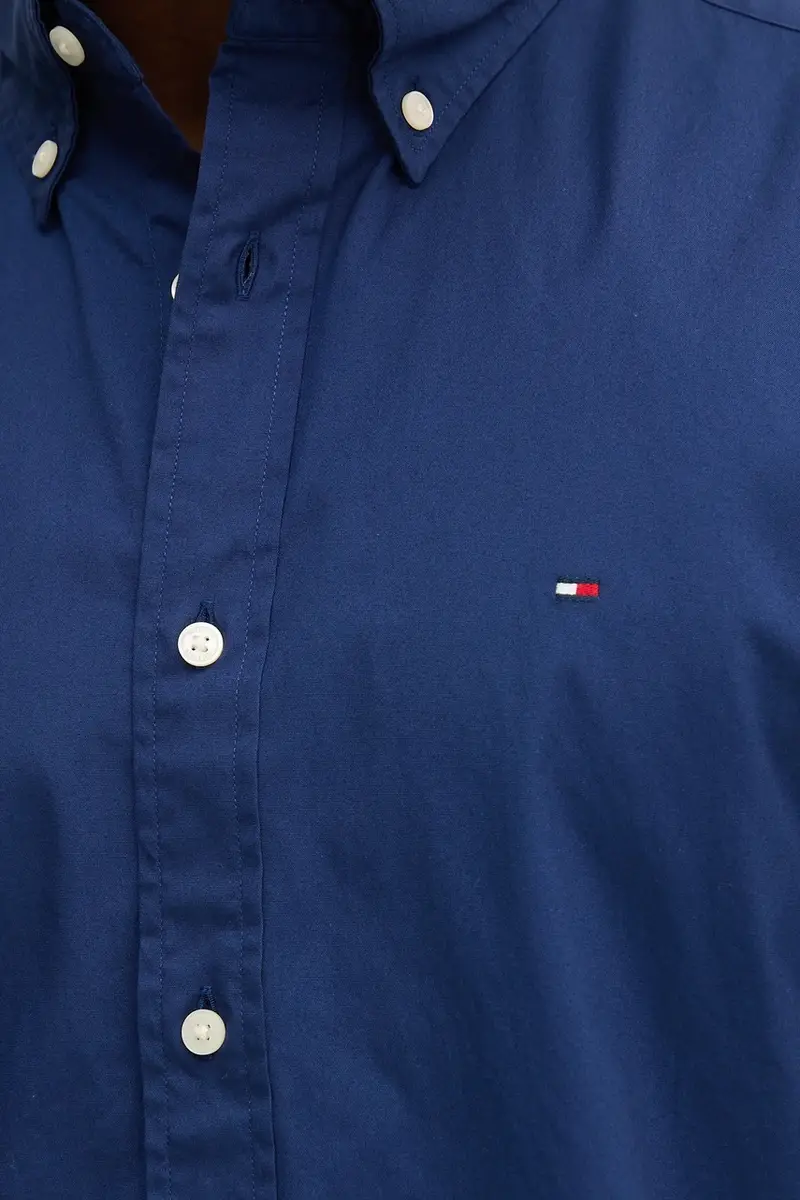 camicia in cotone uomo colore rosa MW0MW37550 Blu navy miniatura 5