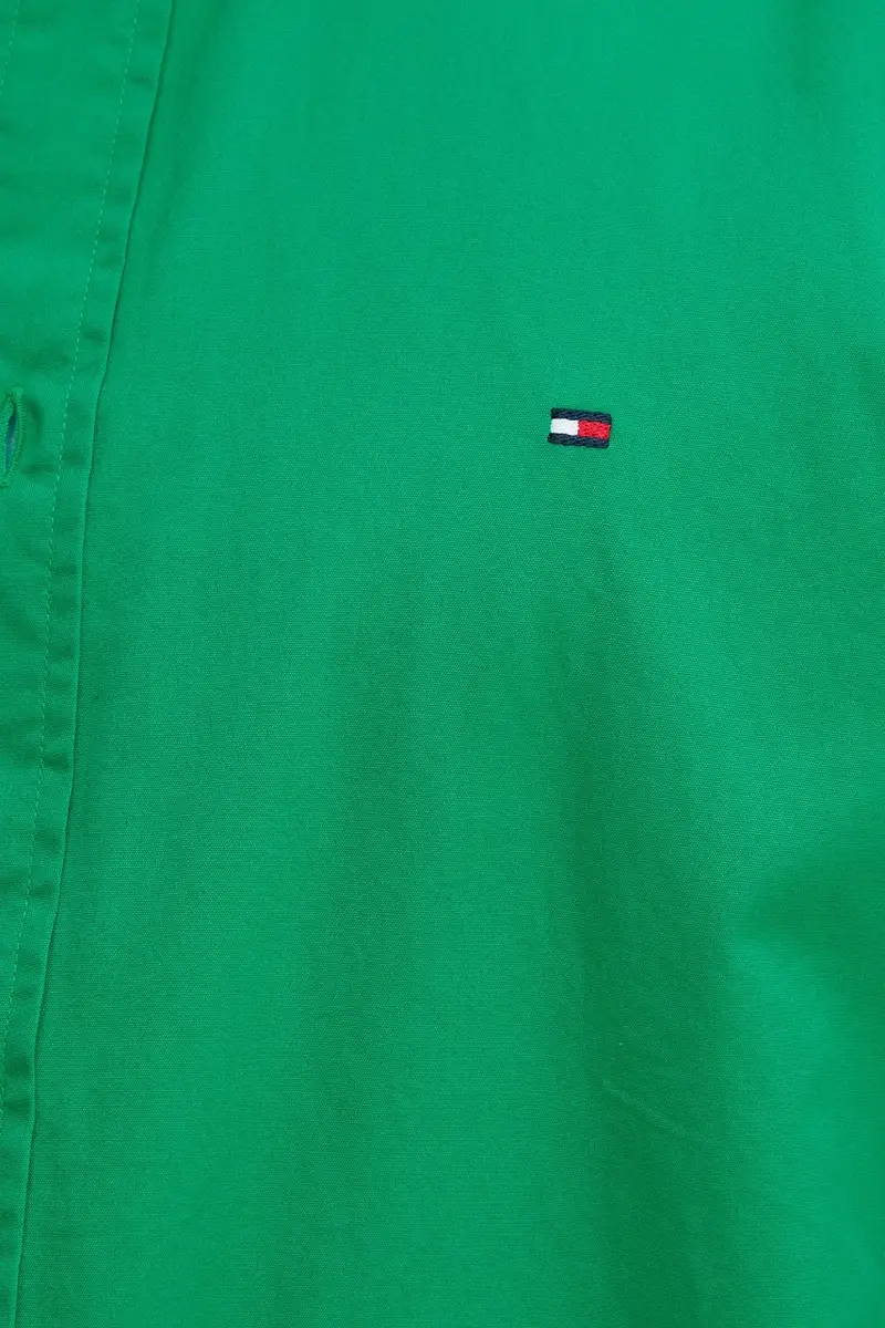 camicia in cotone uomo colore rosa MW0MW37550 Verde miniatura 5