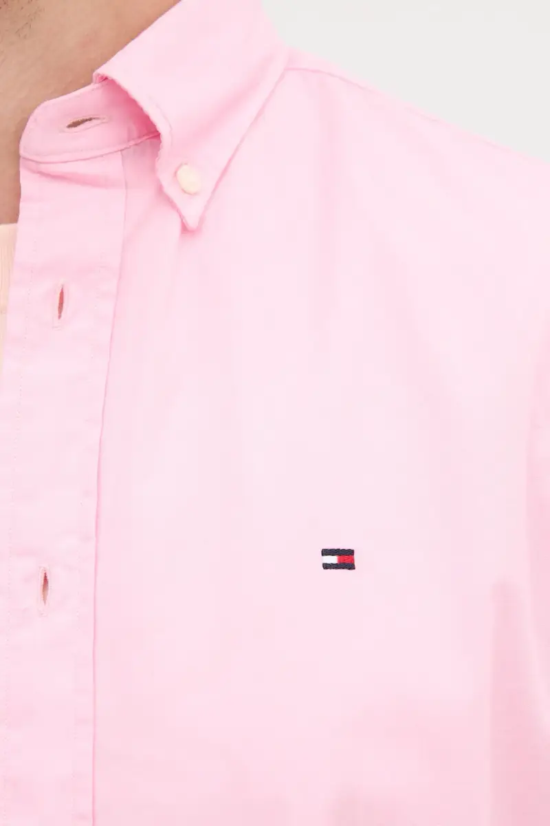 camicia in cotone uomo colore rosa MW0MW37584 miniatura 5