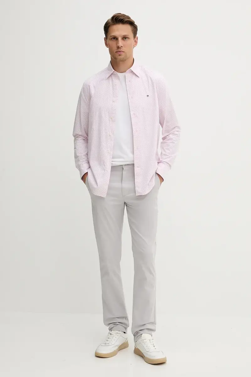 camicia in cotone uomo colore rosa MW0MW39438 miniatura 2