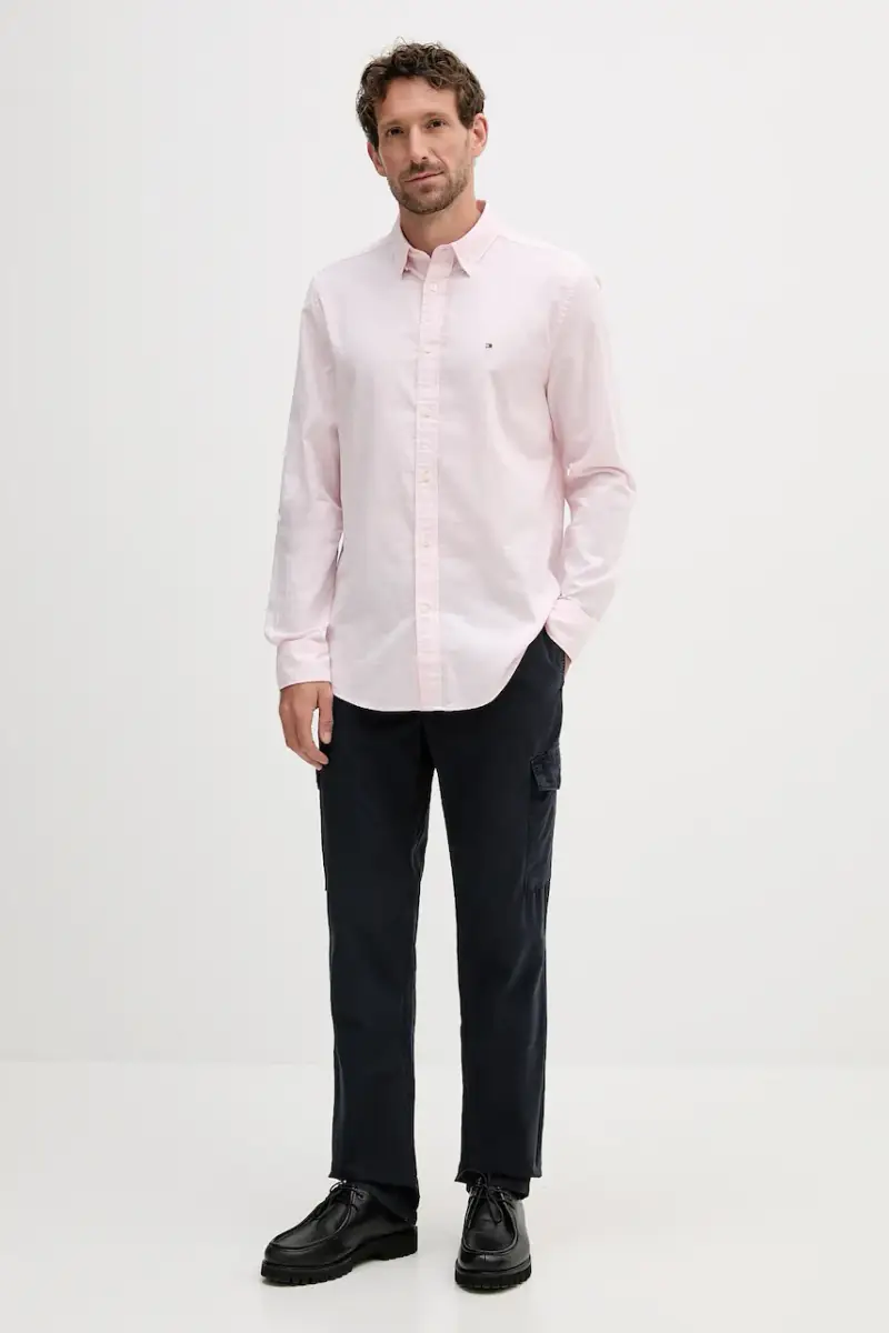 camicia in cotone uomo colore rosa MW0MW39446 miniatura 2