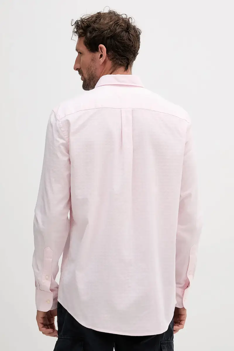 camicia in cotone uomo colore rosa MW0MW39446 miniatura 3