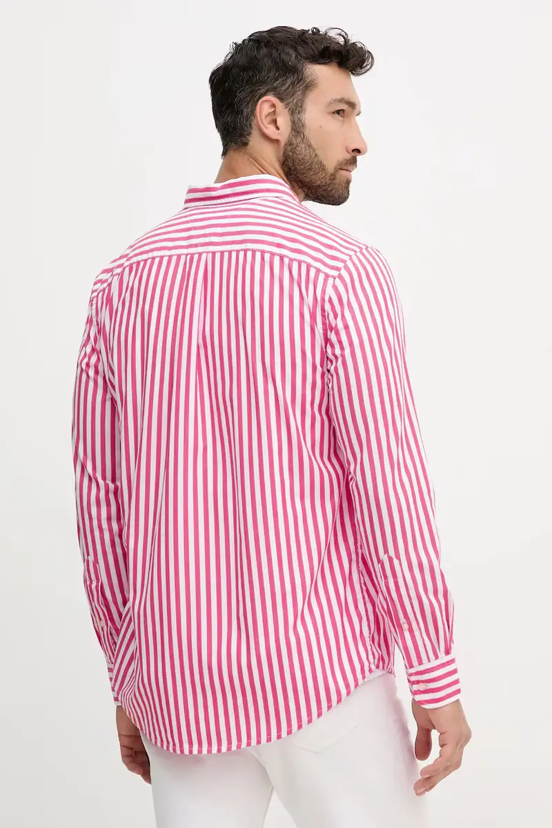 camicia in cotone uomo colore rosa MW0MW39451 miniatura 3