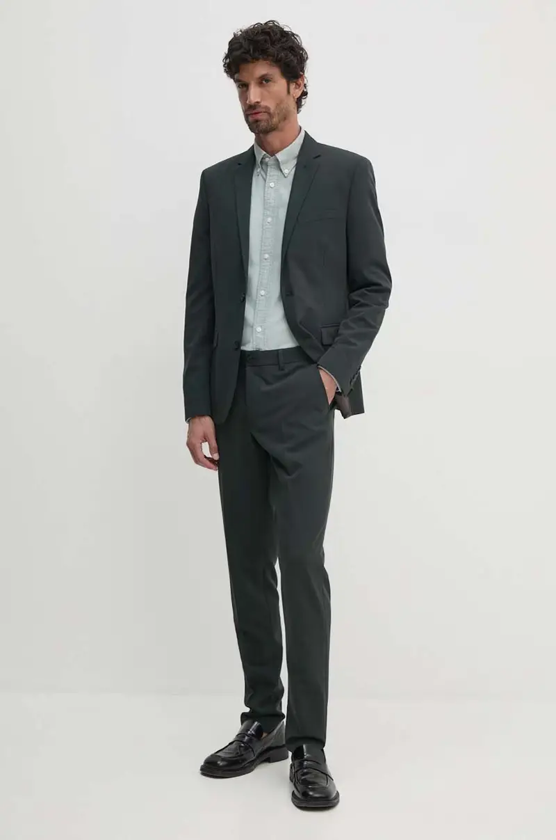 camicia in cotone uomo colore verde MW0MW35774 miniatura 3