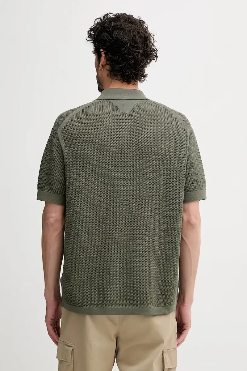 camicia in cotone uomo colore verde MW0MW39530 miniatura 3