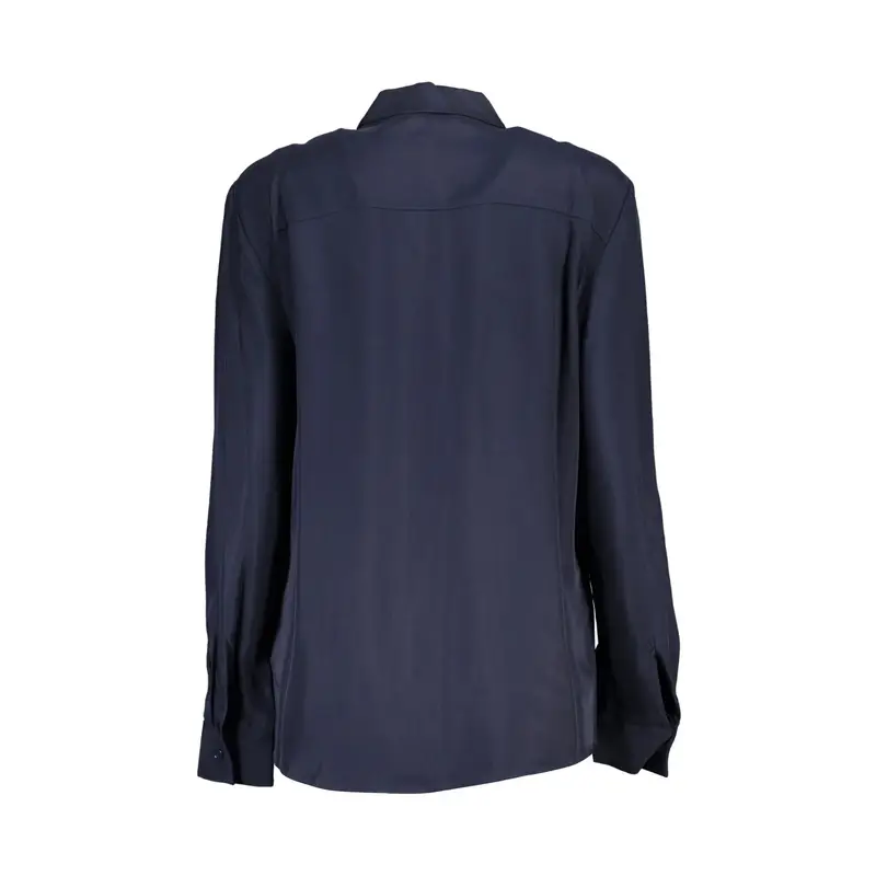 Camicia Maniche Lunghe Donna Blu Logo miniatura 2