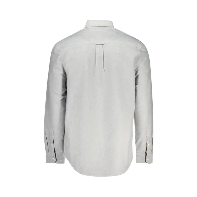 Camicia Maniche Lunghe Uomo Grigia Ricamo Grigio miniatura 2