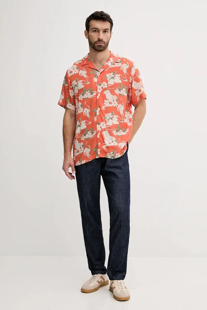 camicia uomo colore arancione MW0MW39448 miniatura 2