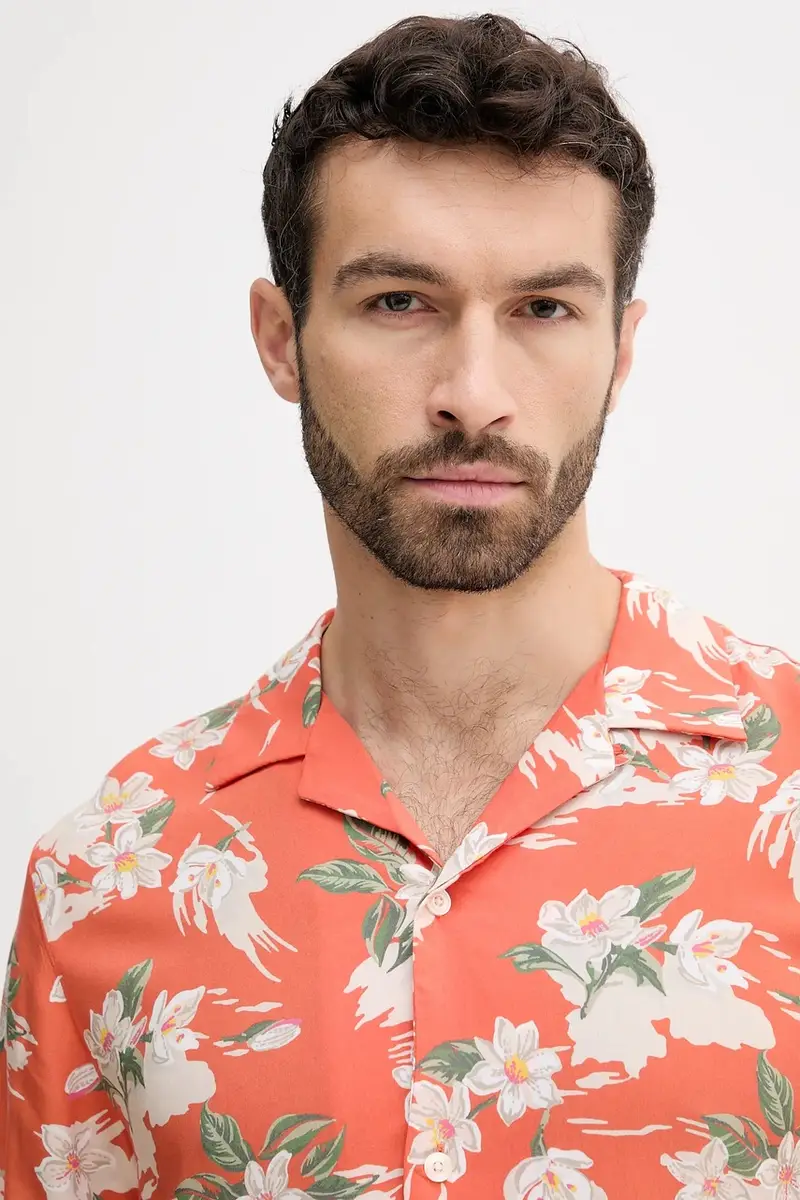 camicia uomo colore arancione MW0MW39448 miniatura 4