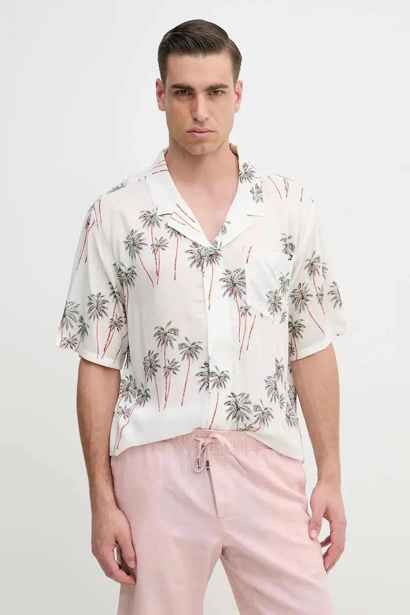 camicia uomo colore beige UM0UM03227 Bianco