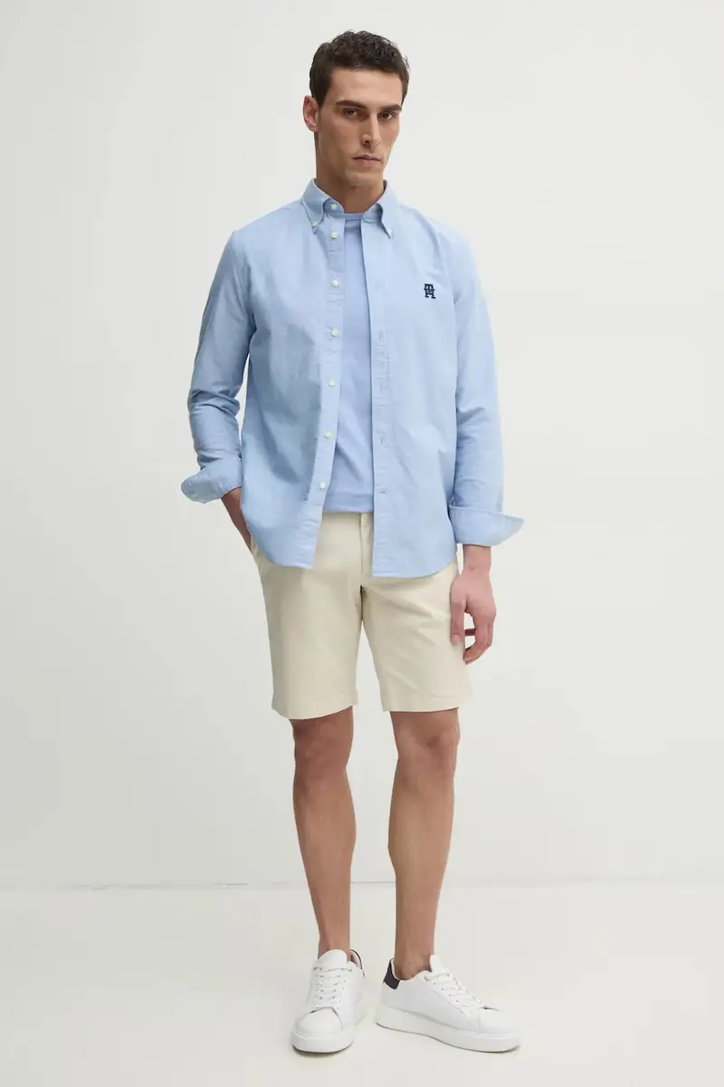 camicia uomo colore blu MW0MW39235 miniatura 2