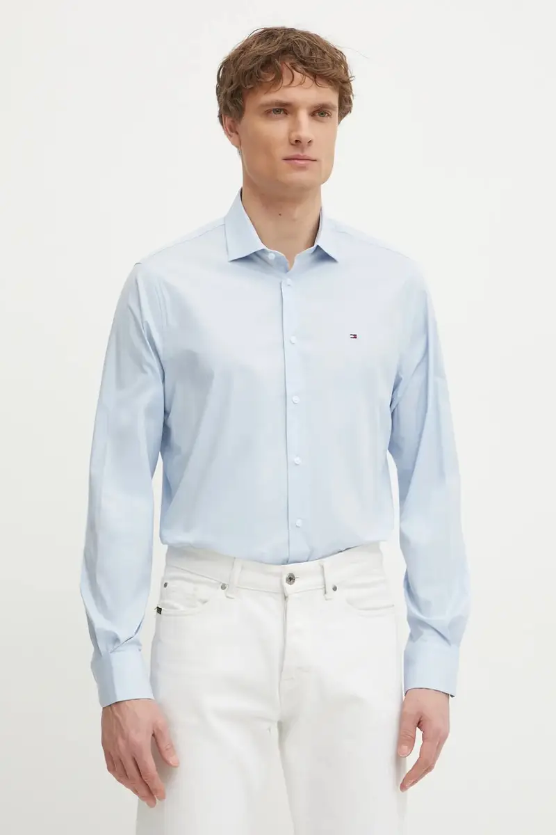 camicia uomo colore blu MW0MW39279 miniatura 4