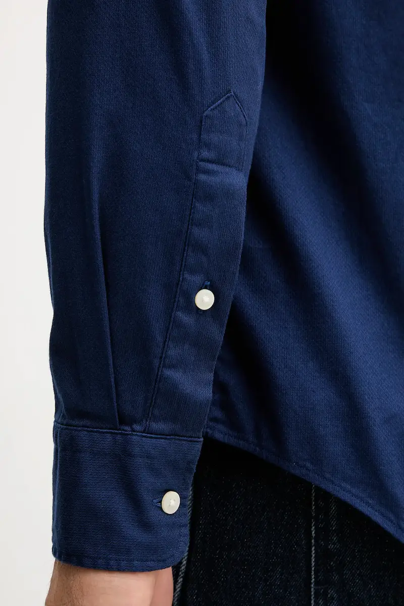 camicia uomo colore blu navy MW0MW40458 miniatura 5