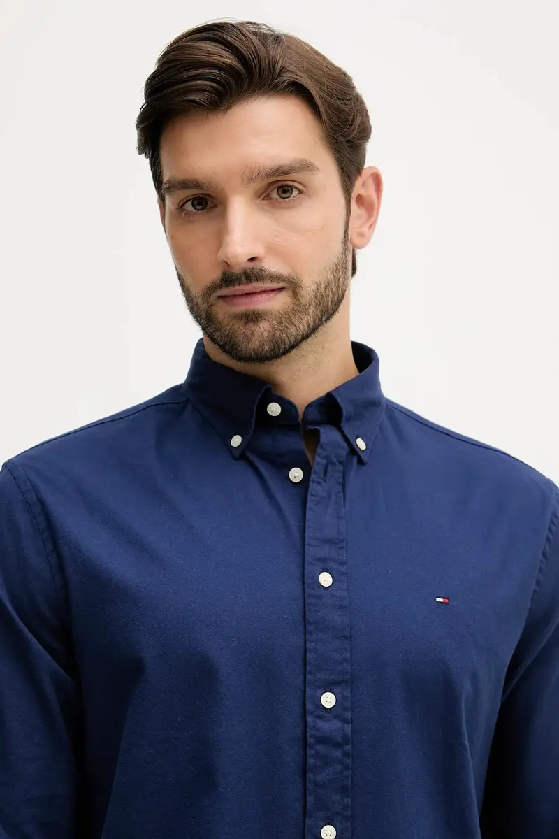 camicia uomo colore blu navy MW0MW40469 miniatura 4