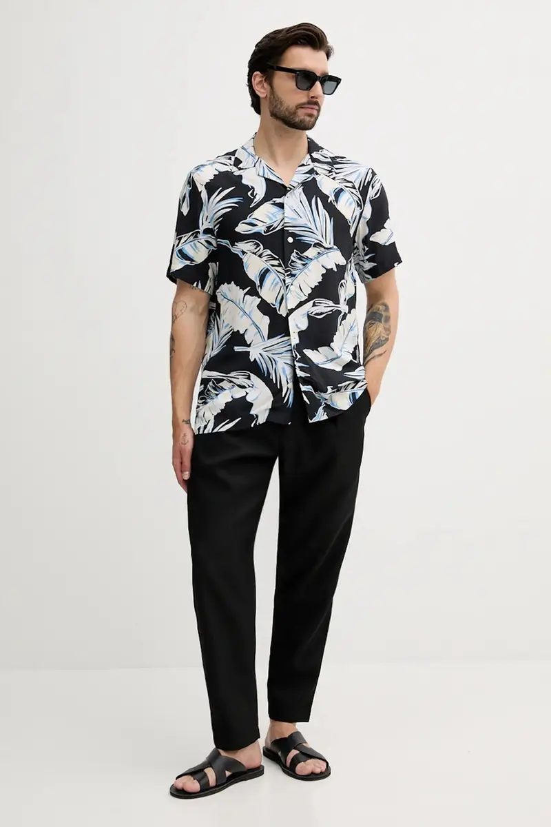 camicia uomo colore nero MW0MW39449 miniatura 2