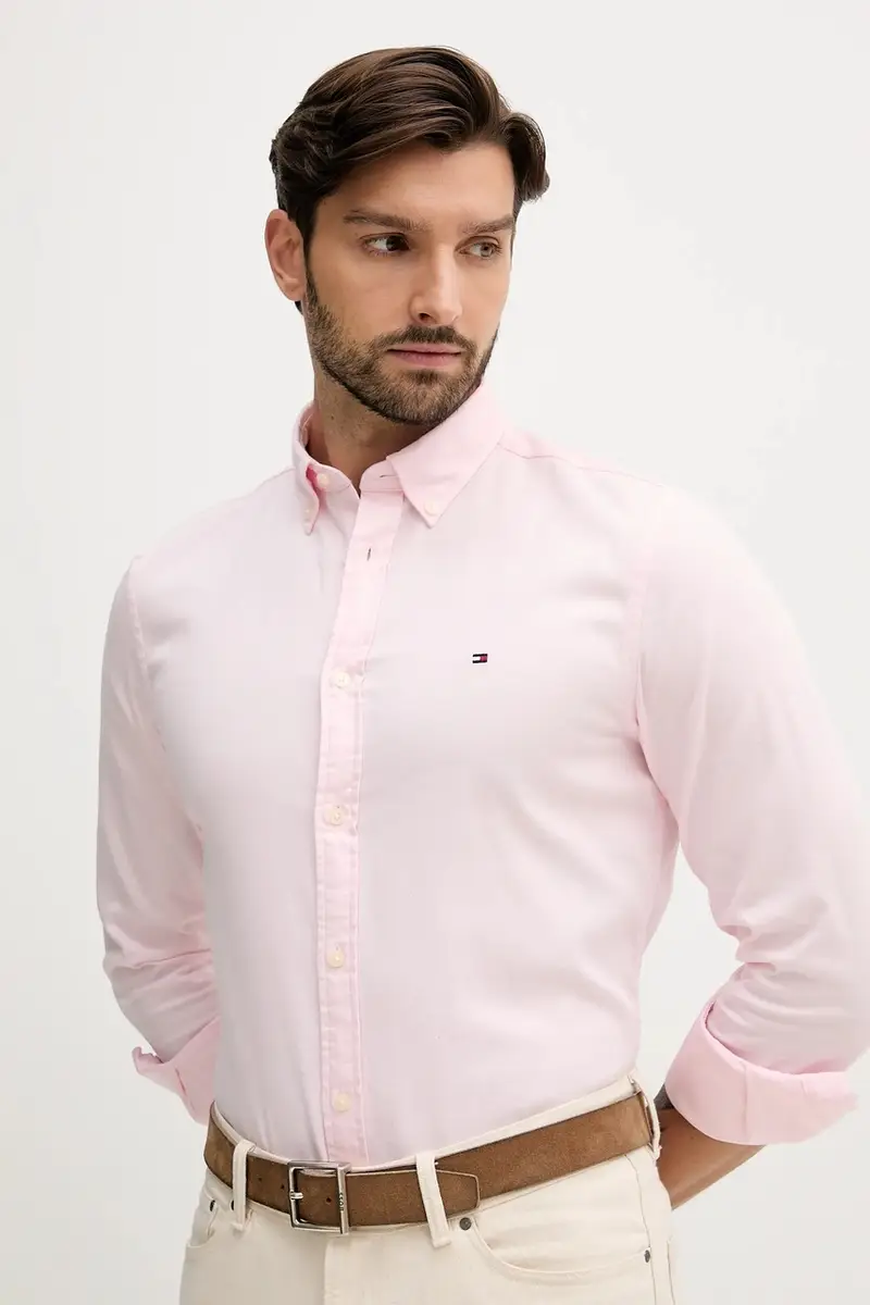camicia uomo colore rosa MW0MW40458 miniatura 4