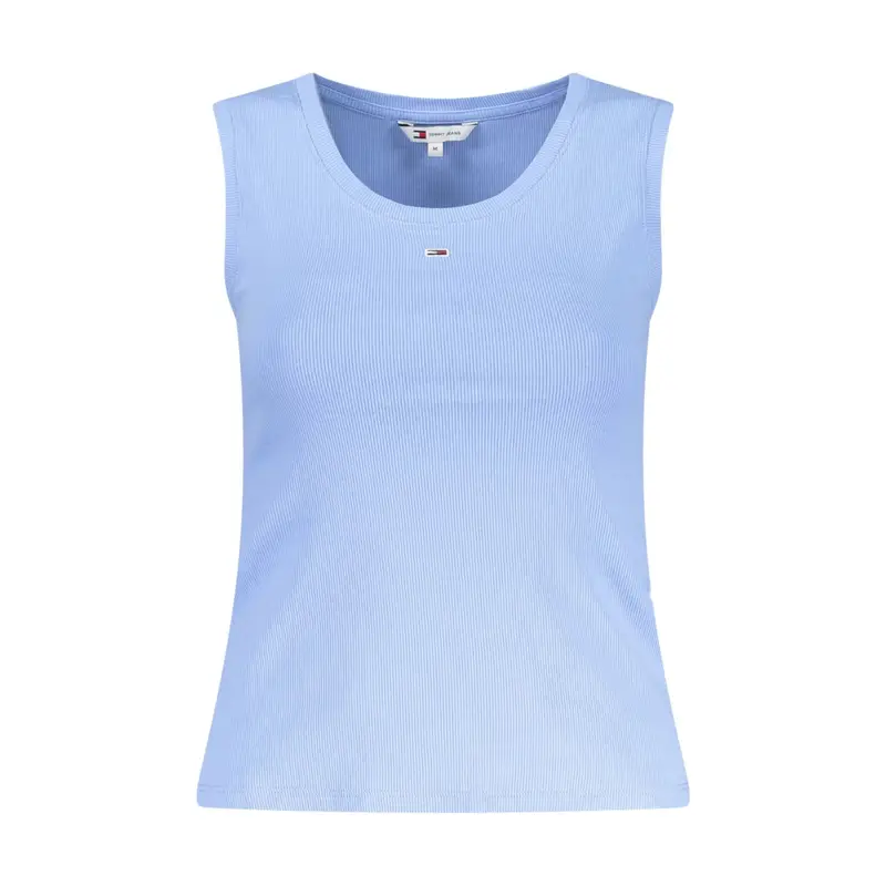 Canotta Donna Azzurra Ricamo Azzurro