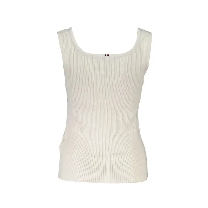 Canotta Donna Bianca Logo Bianco miniatura 2