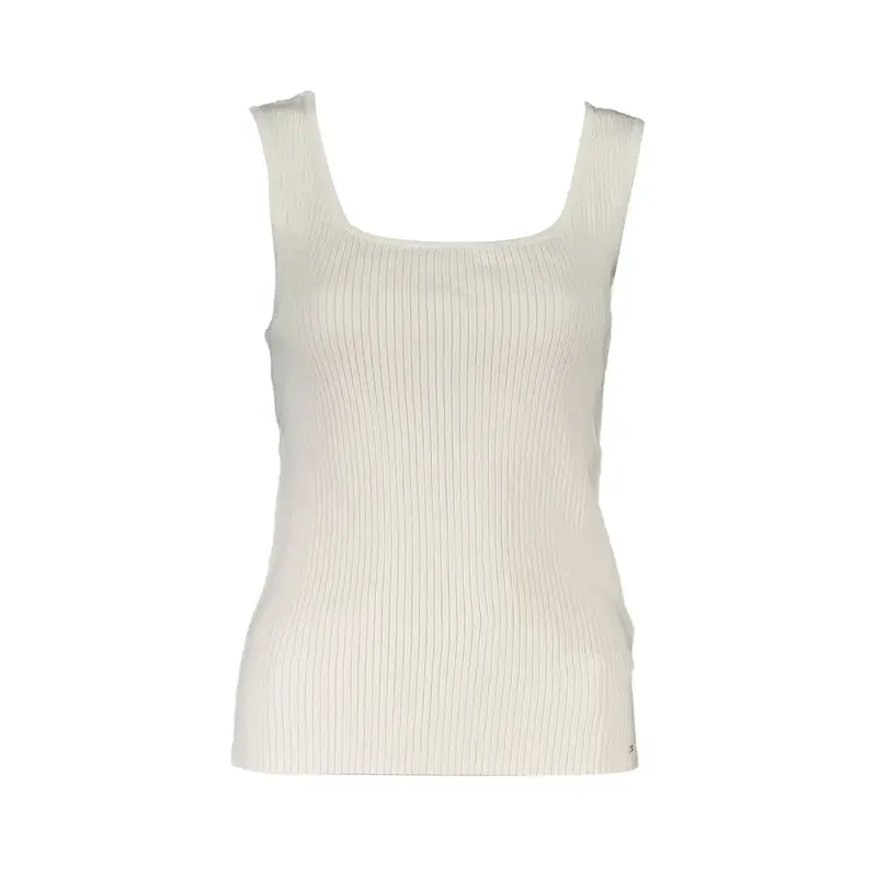 Canotta Donna Bianca Logo Bianco