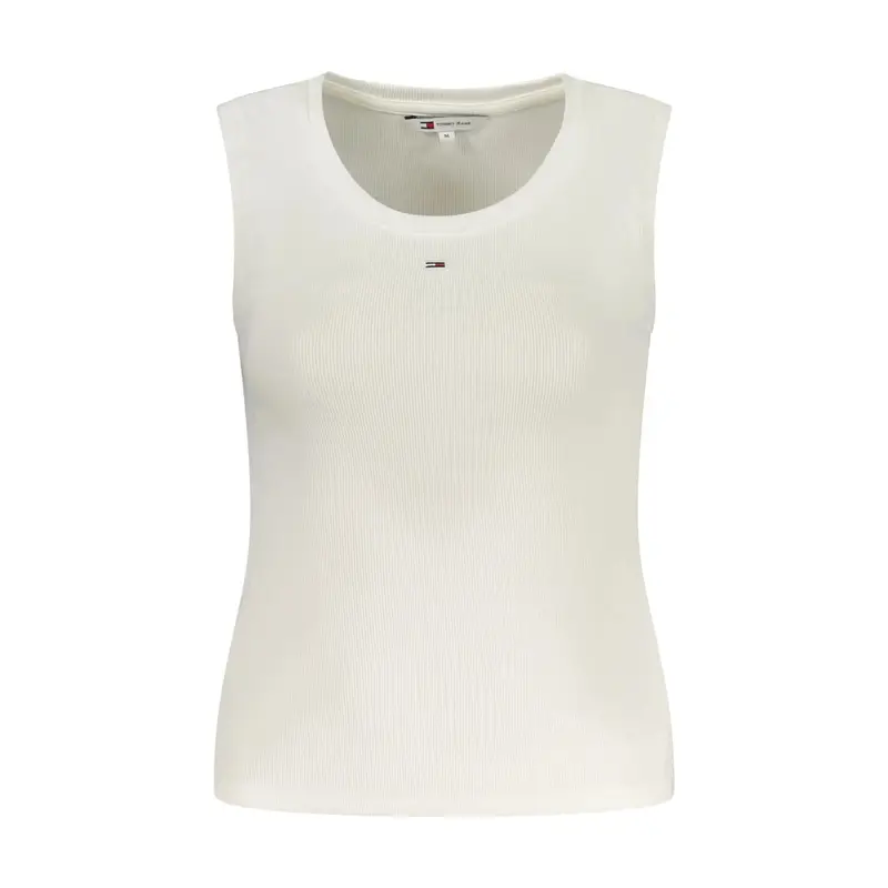 Canotta Donna Bianca Ricamo Bianco