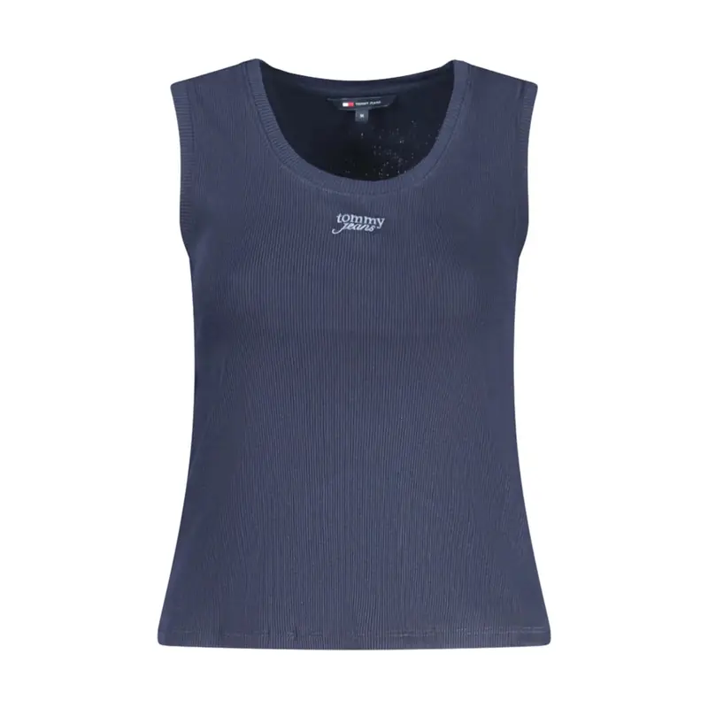 Canotta Donna Blu Ricamo