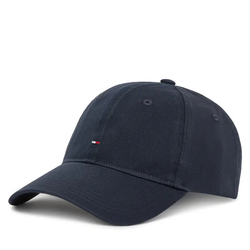 Cappellino Tommy Hilfiger Essential Flag Soft Cap AW0AW17632 Blu scuro