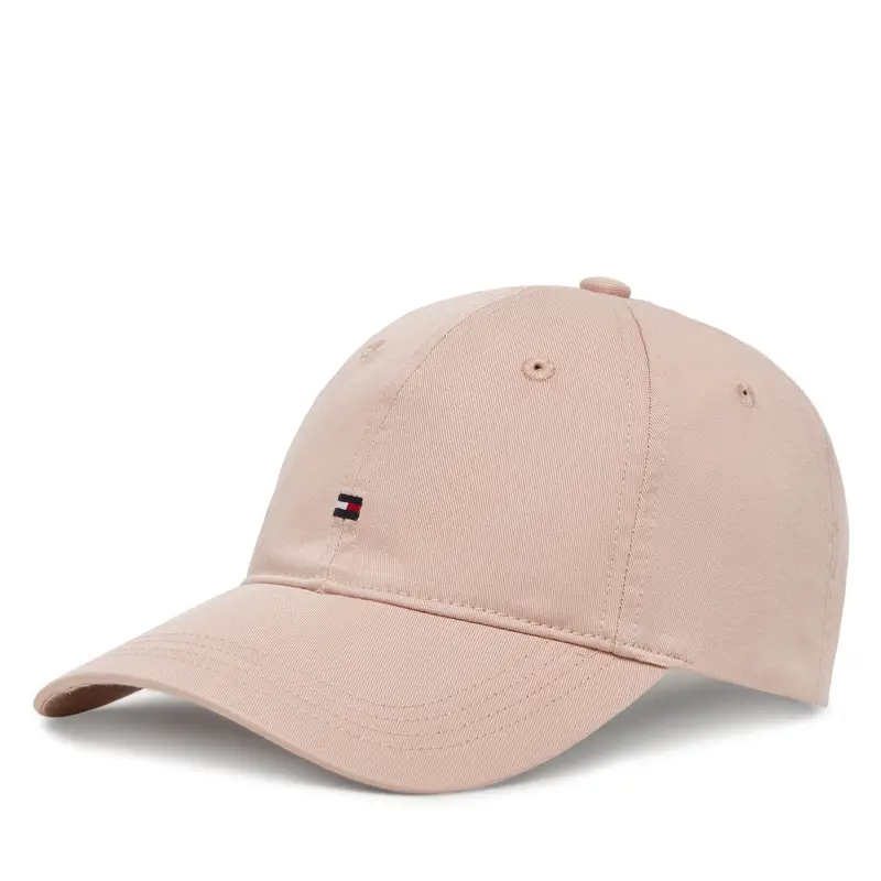 Cappellino Tommy Hilfiger Essential Flag Soft Cap AW0AW17632 Rosa