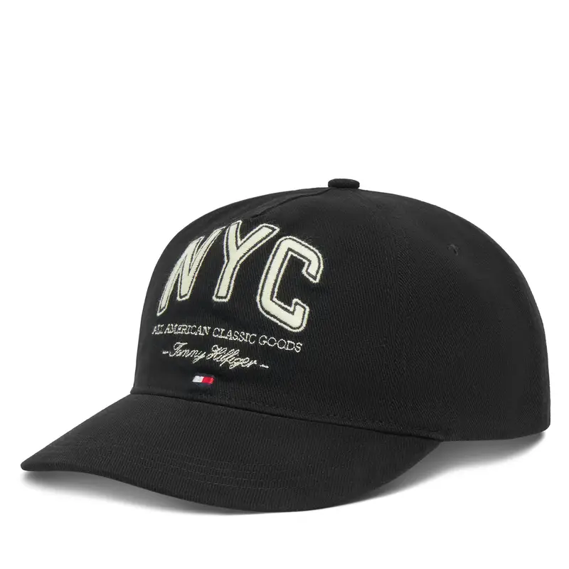 Cappellino Tommy Hilfiger Flag Seasonal 5 Panel AM0AM13562 Nero