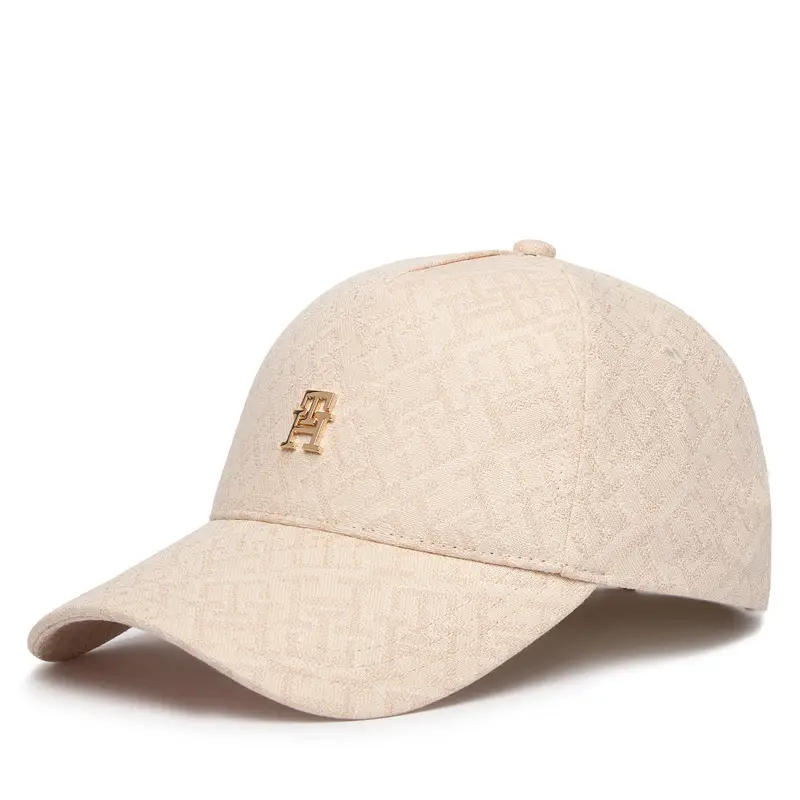 Cappellino Tommy Hilfiger Monogram Jacq Cap AW0AW18331 Beige
