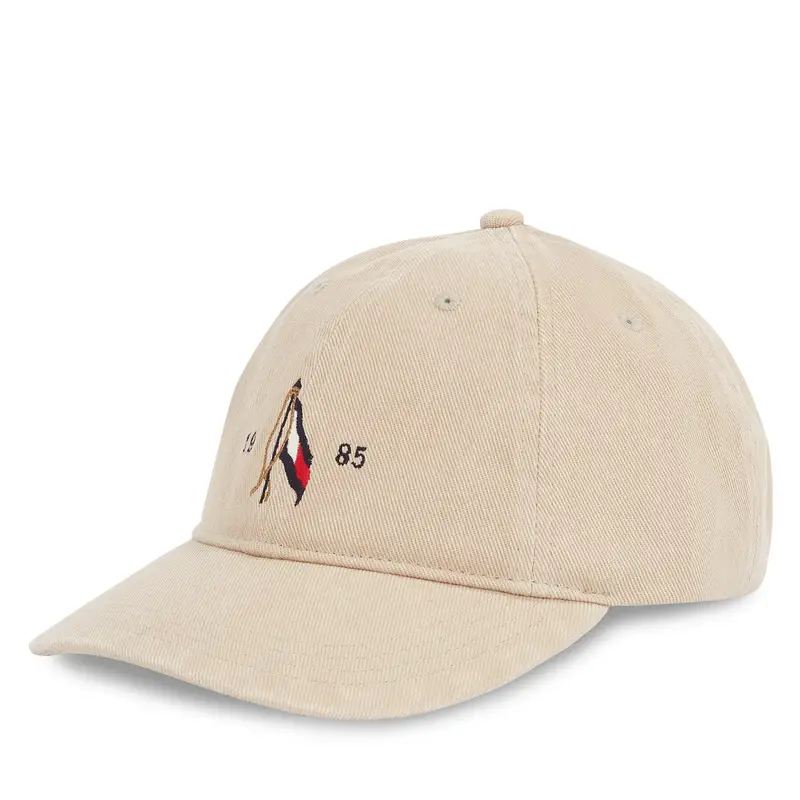 Cappellino Tommy Hilfiger Seasonal Flag Wash 6 Panel Cap AM0AM13348 Beige