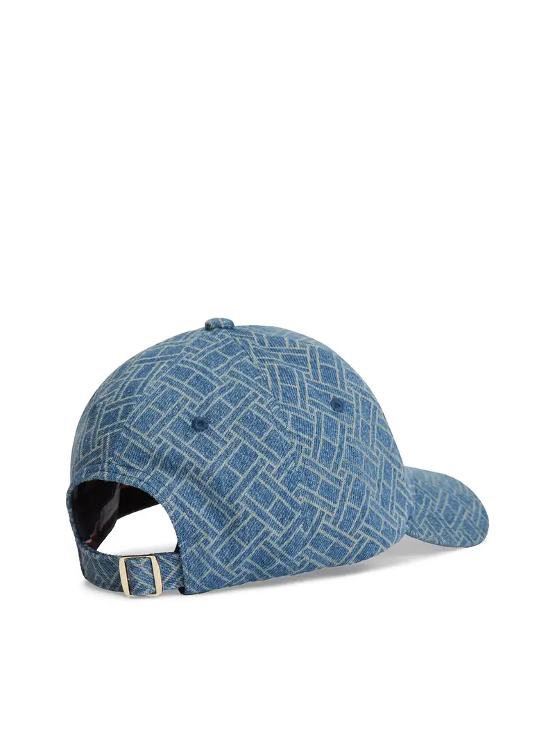 Cappello da baseball blu denim / grigio miniatura 2