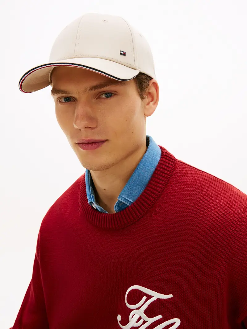 Cappello da baseball crema miniatura 3