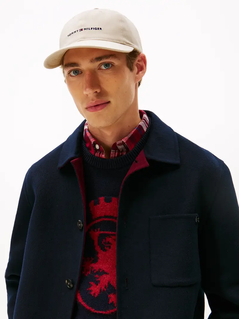 TOMMY HILFIGER Cappello da baseball écru / marino miniatura 3