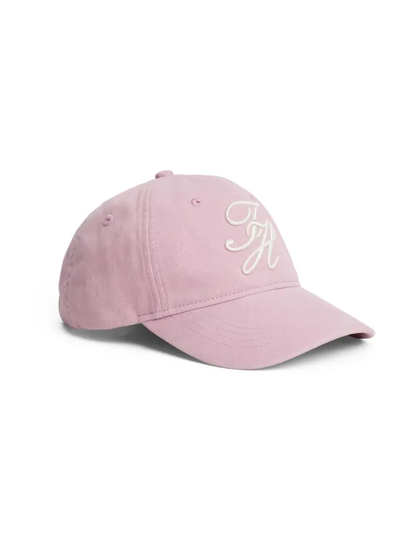 Cappello da baseball rosa / bianco miniatura 2