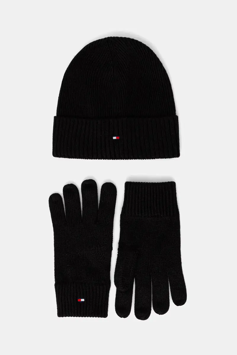 cappello e quanti con aggiunta di cashemire pacco da 2 colore nero AM0AM13806