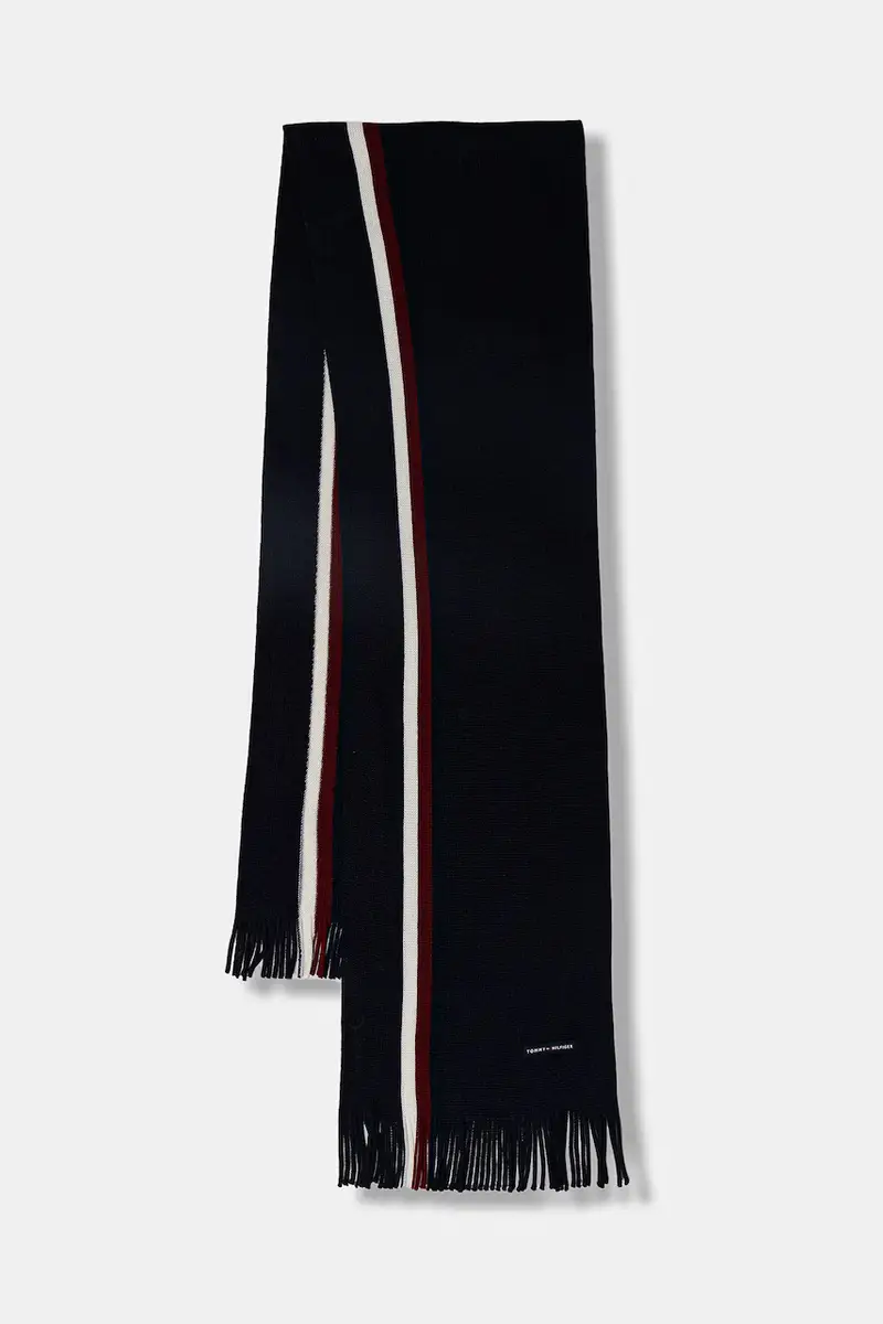 cappello e sciarpa con lana colore blu navy AM0AM13809 miniatura 3