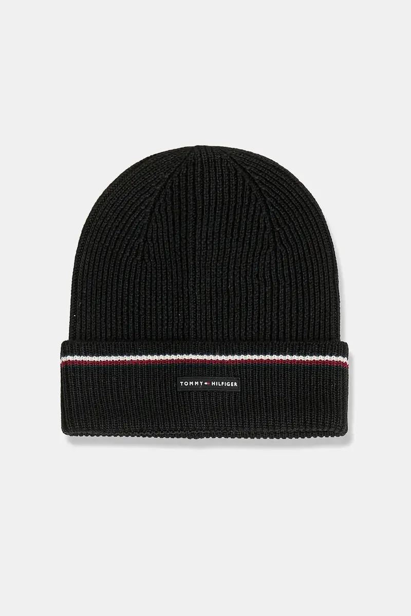 cappello e sciarpa con lana colore nero AM0AM13809 miniatura 2