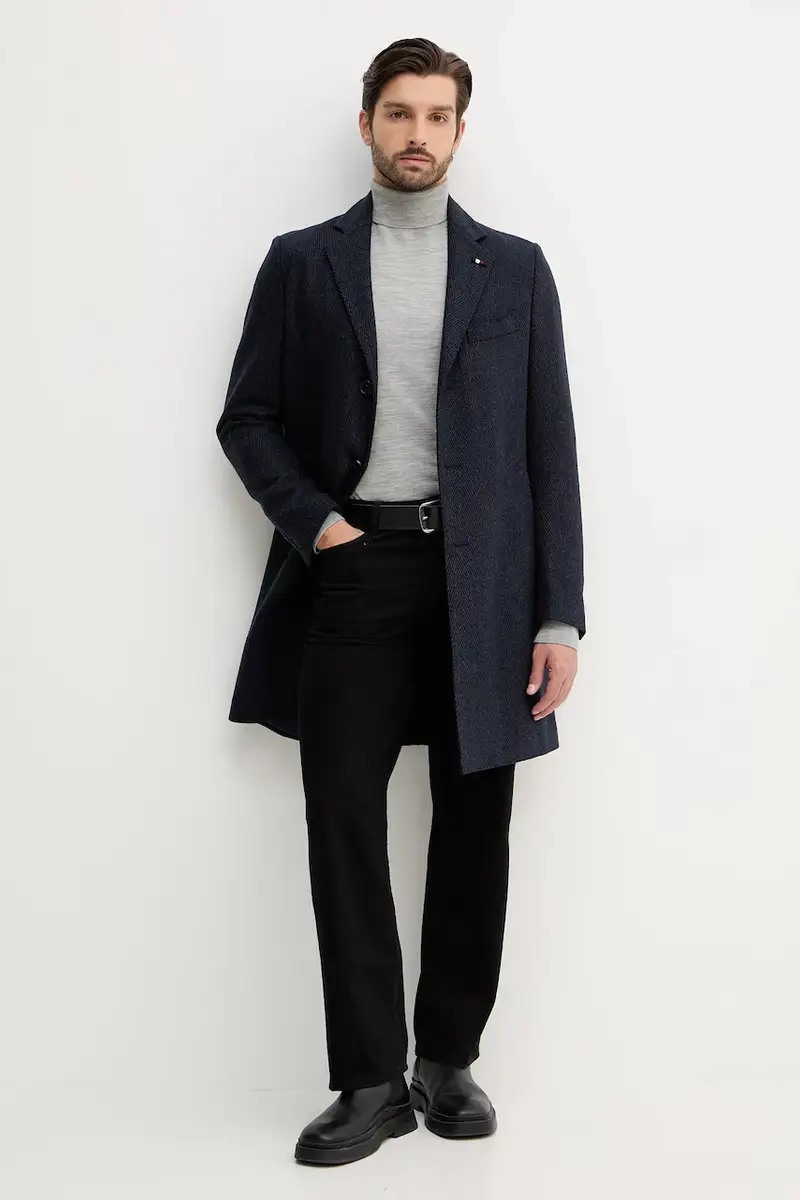 cappotto colore blu navy FSTHL4064.FSTH604 miniatura 2