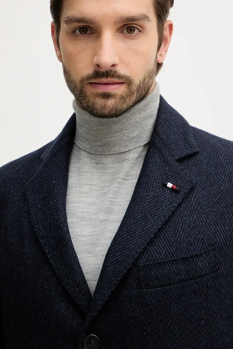 cappotto colore blu navy FSTHL4064.FSTH604 miniatura 4